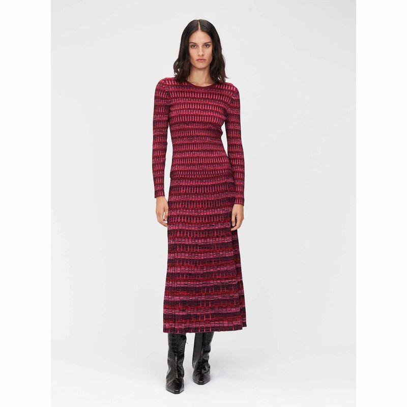 Veronika Maine Mouline Knit Midi Skirt image number 2